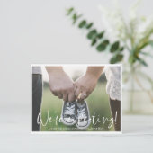 Postale Faire-part Carte d'annonce de grossesse simple moderne (Debout devant)