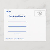 Postale Faire-part Carte de annonce de déménagement (Dos)