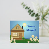 Postale Faire-part Carte de annonce de déménagement (Debout devant)