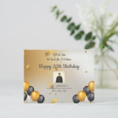 Postale Faire-part Carte de annonce Joyeux Anniversaire (Debout devant)