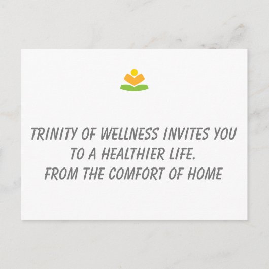 Postale Faire-part Carte de bien-être (Devant)