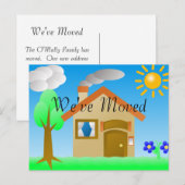 Postale Faire-part Carte de changement d'adresse (Devant / Derrière)