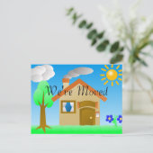 Postale Faire-part Carte de changement d'adresse (Debout devant)