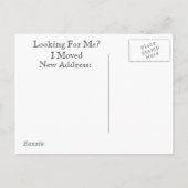Postale Faire-part Carte de Changement d'Adresse (Dos)