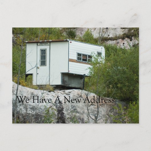 Postale Faire-part Carte de changement d'adresse amusante - Camper lo (Devant)