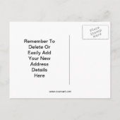 Postale Faire-part Carte de changement d'adresse d'éléphant mignon (Dos)