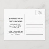 Postale Faire-part Carte de changement d'adresse vert moderne – Nous  (Dos)