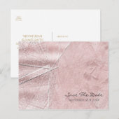 Postale Faire-part Carte de conservation de date de cristal de verre  (Devant / Derrière)