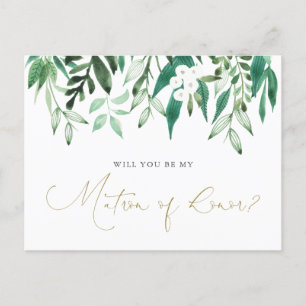 Postale Faire-part Carte de demande de témoin de mariage