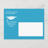 Postale Faire-part Carte de graduation moderne rétro (Dos)