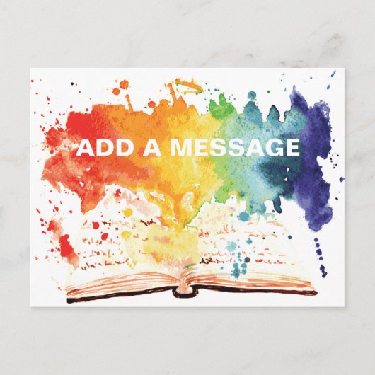 Postale Faire-part Carte de lancement de livre personnalisable (Devant)