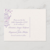 Postale Faire-part Carte de mariage à suspendre avec cage à oiseaux r (Dos)