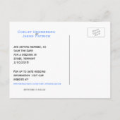 Postale Faire-part Carte de mariage de patineurs sur glace à envoyer  (Dos)