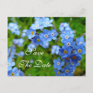 Postale Faire-part Carte de mariage Fleurs de Ne m'oubliez pas pour l