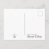Postale Faire-part Carte de mariage monde arc-en-ciel annonce (Dos)