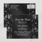 Postale Faire-part Carte de mariage 'Sauver la date' (Devant / Derrière)