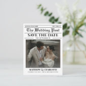Postale Faire-part Carte de mariage Save the Date Journal (Debout devant)