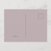 Postale Faire-part Carte de naissance de bébé fille (Dos)