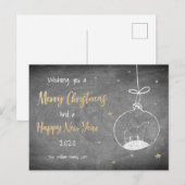 Postale Faire-part Carte de Noël (Devant / Derrière)