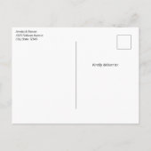 Postale Faire-part Carte de Noël à l'illustration chaleureuse et conf (Dos)