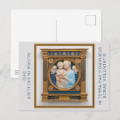 Postale Faire-part Carte de Noël d'Andrea Della Robbia (Devant / Derrière)