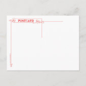 Postale Faire-part Carte de Noël de la veille de Noël (Dos)