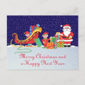 Postale Faire-part Carte de Noël de la veille de Noël (Devant)