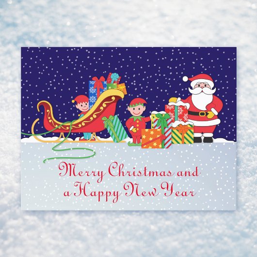 Postale Faire-part Carte de Noël de la veille de Noël