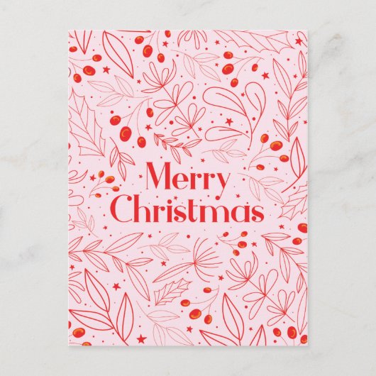 Postale Faire-part Carte de Noël élégante et brillante (Devant)