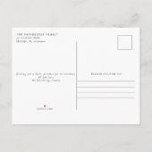 Postale Faire-part Carte de Noël Tropical Coastal Beach (Dos)