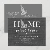 Postale Faire-part Carte de notification de déménagement de l'État de (Devant / Derrière)