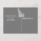 Postale Faire-part Carte de notification de déménagement de l'État de (Dos)