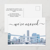 Postale Faire-part Carte de notification de déménagement du bureau de (Devant / Derrière)