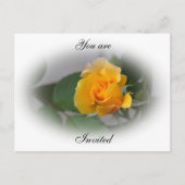 Postale Faire-part Carte de notification Rose Dorée (Devant)