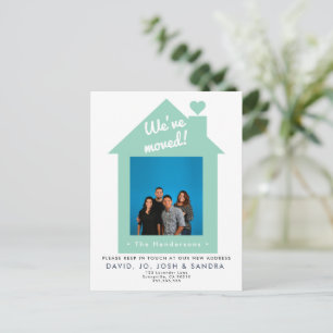 Postale Faire-part Carte de photos de famille Nous avons déménagé – C