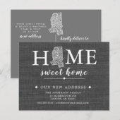 Postale Faire-part Carte de poste de transfert d'état MISSISSIPPI (Devant / Derrière)