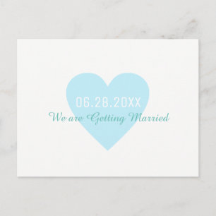 Postale Faire-part Carte de pré-annonce de mariage