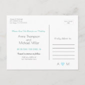 Postale Faire-part Carte de pré-annonce de mariage (Dos)