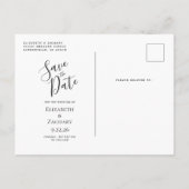Postale Faire-part Carte de pré-annonce Teal Blue Silver Agate (Dos)