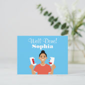 Postale Faire-part Carte de présentation de l'annonce de l'avatar du  (Debout devant)