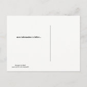 Postale Faire-part Carte de rappel à date noire et dorée (Dos)