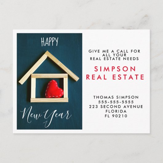 Postale Faire-part Carte de recommandation de l'agence immobilière Ho (Devant)