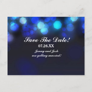 Postale Faire-part Carte de rendez-vous de mariage avec ciel bleu min