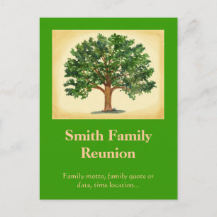 Postale Faire-part Carte de réunion de famille Invit...