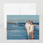 Postale Faire-part Carte de sauvegarde avec photo (Devant / Derrière)