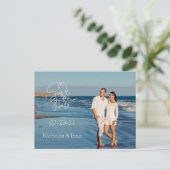 Postale Faire-part Carte de sauvegarde avec photo (Debout devant)