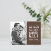 Postale Faire-part Carte de sauvegarde de date (Debout devant)