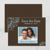 Postale Faire-part Carte de sauvegarde de date (Devant / Derrière)