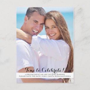 Postale Faire-part Carte de sauvegarde de date à célébrer