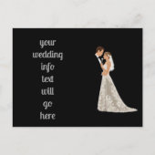 Postale Faire-part Carte de sauvegarde de date à plat (Devant)